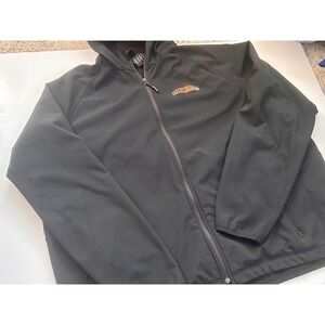 Harley-Davidson Mens 3XL Black Softshell Full Zip Hooded Jacket MotorClothes